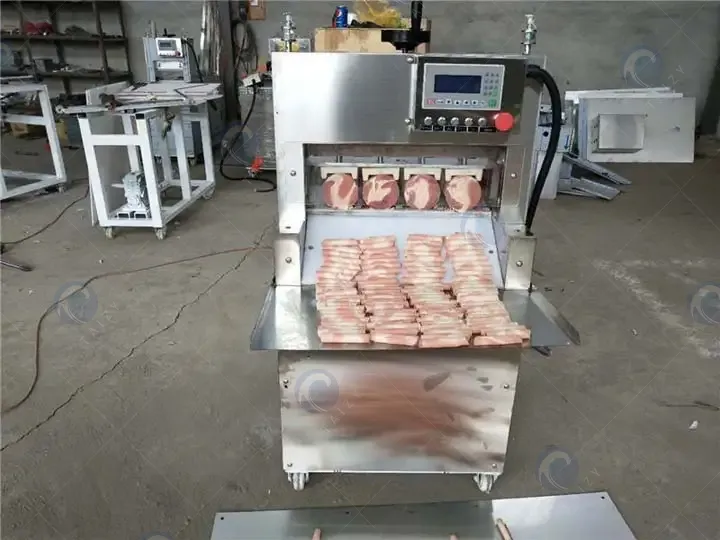 Four rolls meat slicer