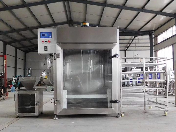 Commercial meat smoker machine