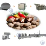 Meatball making machine processing line