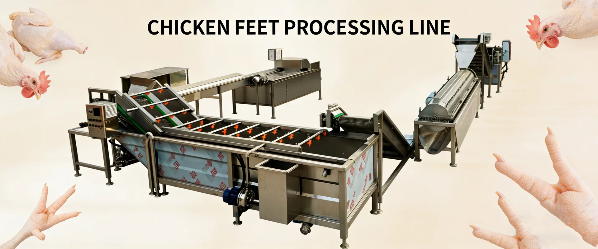 chicken feet processing line