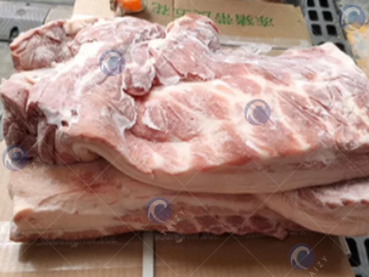 Frozen Meat Slicing Machine 3 Pork meat
