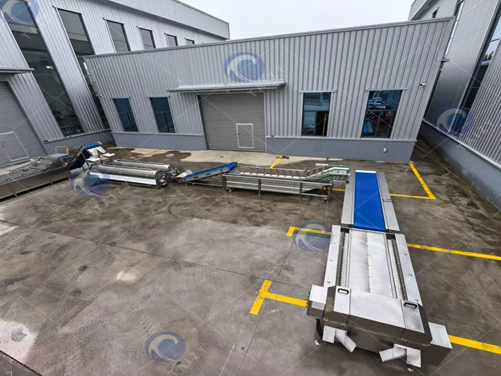 Automatic chicken feet processing line