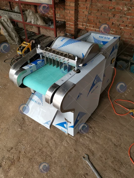 Frozen meat dicing machine