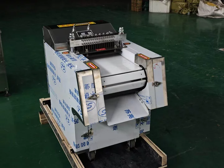 Meat Cube Cutting Machine Shipped To Vietnam 2 آلة تقطيع مكعبات اللحم
